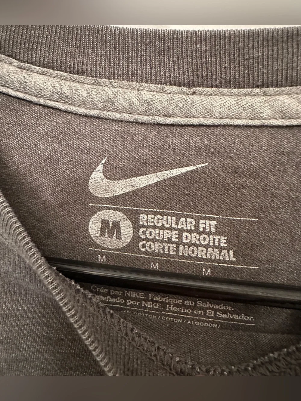 Nike Graphic T Shirt Gray Men's Medium
